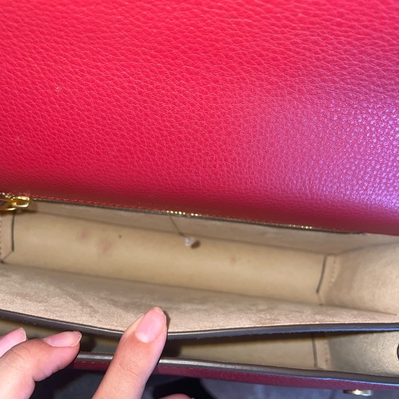 Tory Burch Miller Shoulder Bag In Loganberry - Picture 9 of 10